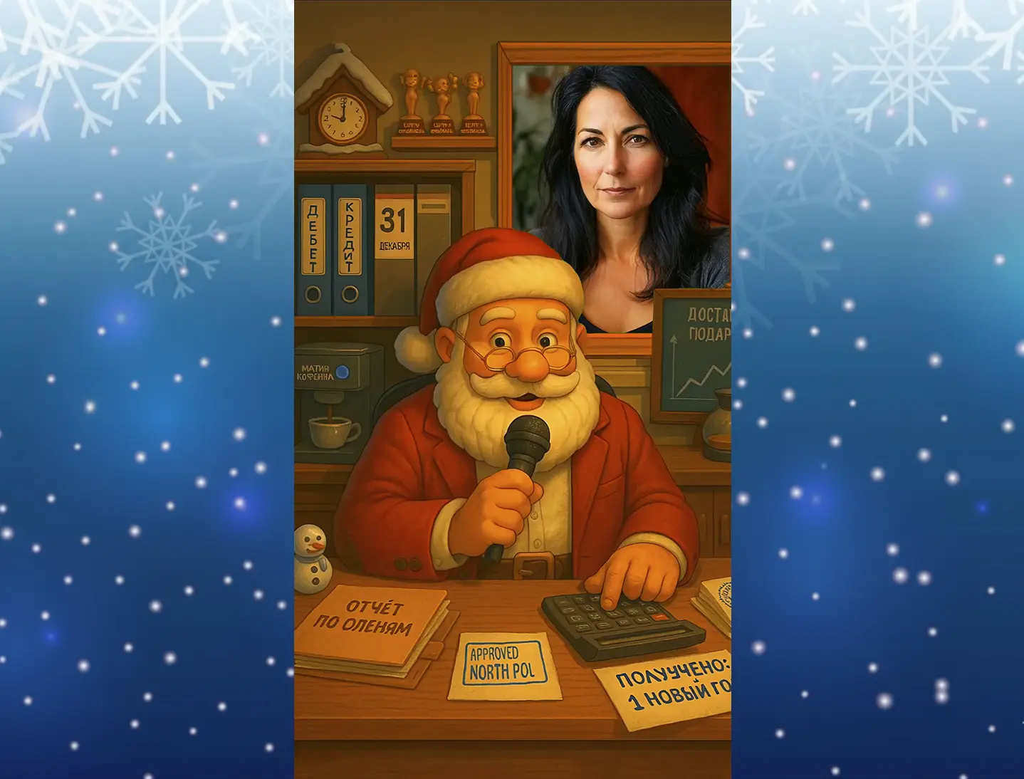 Видео поздравление с новым годом коллеге бухгалтеру женщине