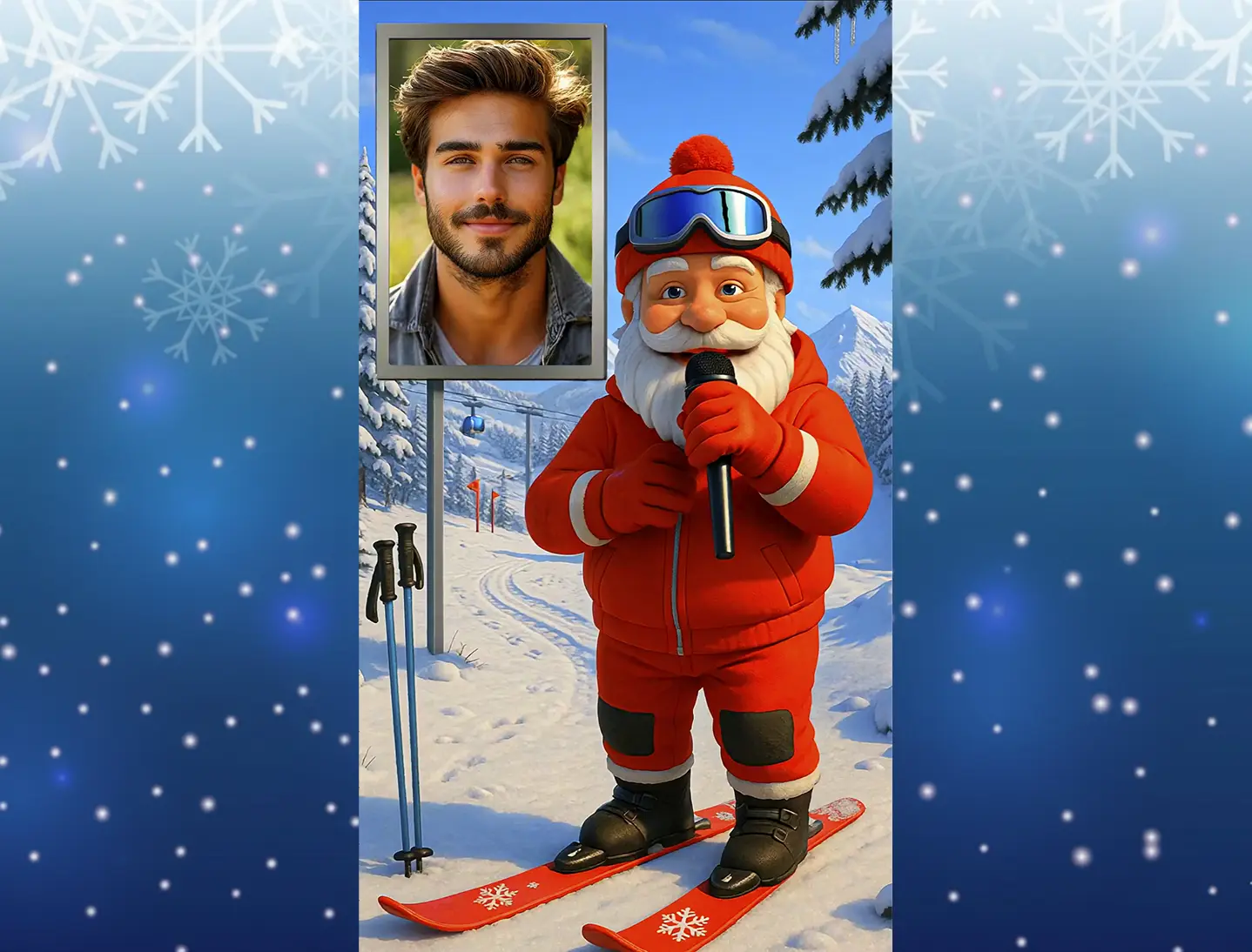 Поздравление с новым годом мужчине горнолыжнику