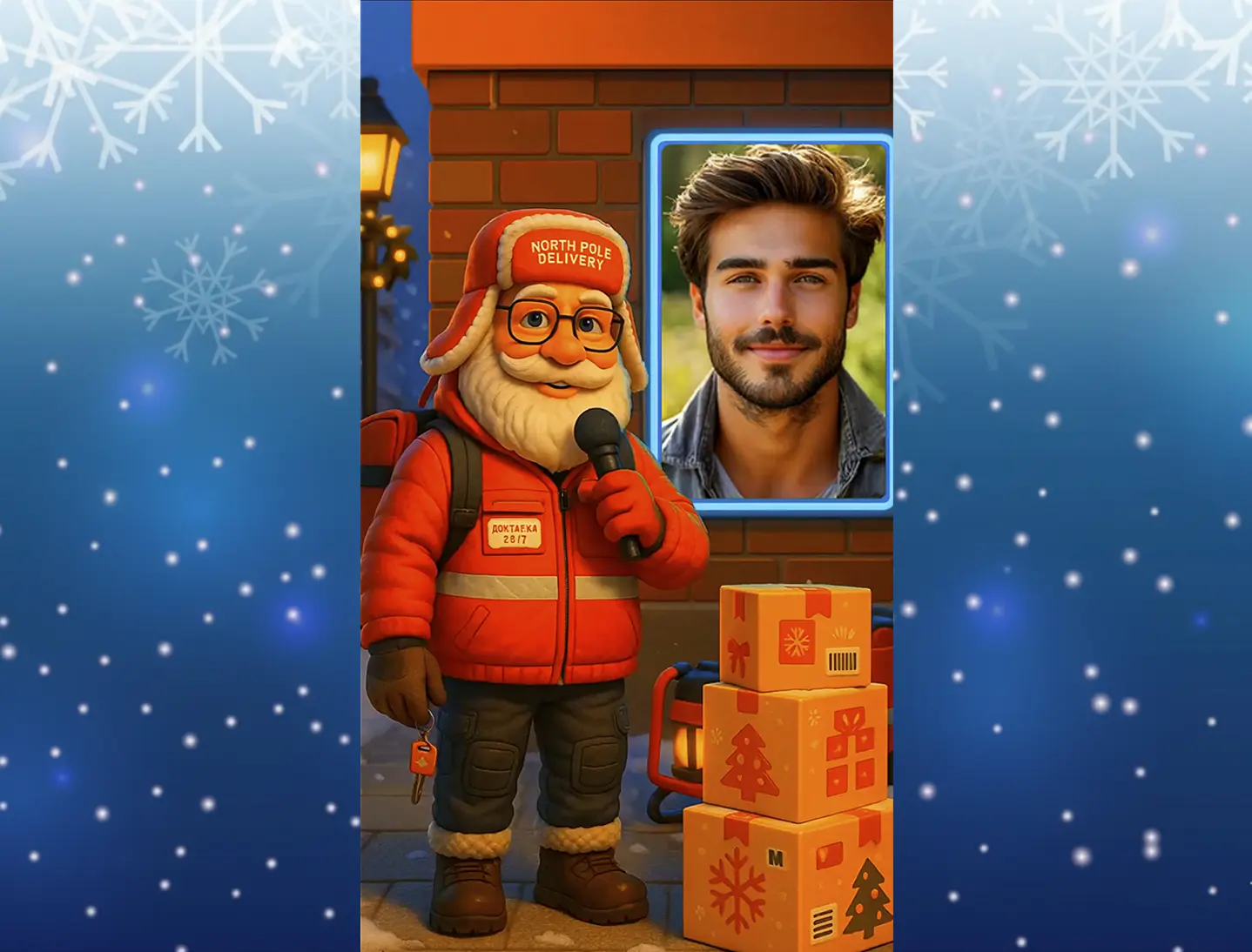 Видео поздравление с новым годом коллеге мужчине доставщику