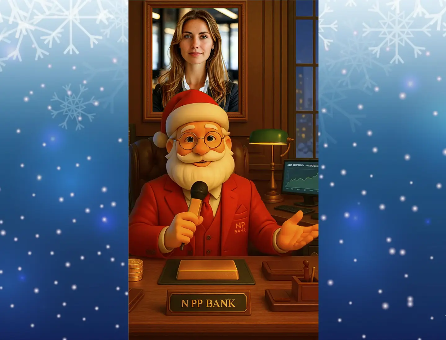 Видео поздравление с новым годом коллеге женщине банкиру