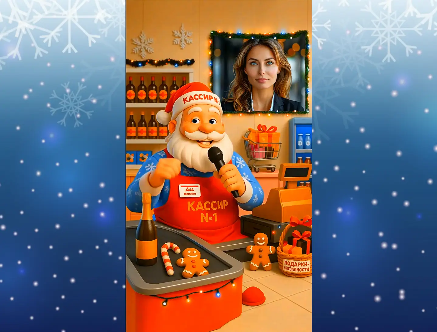 Видео поздравление с новым годом коллеге женщине кассиру