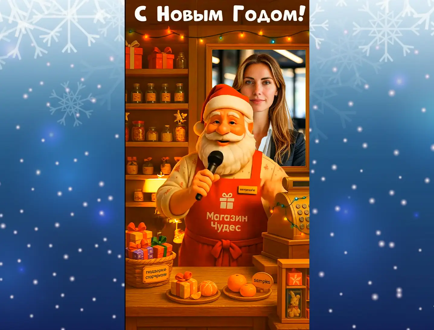 Видео поздравление с новым годом коллеге женщине продавцу