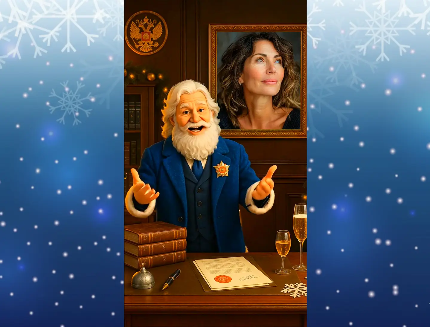 Видео поздравление с новым годом коллеге женщине прокуроу