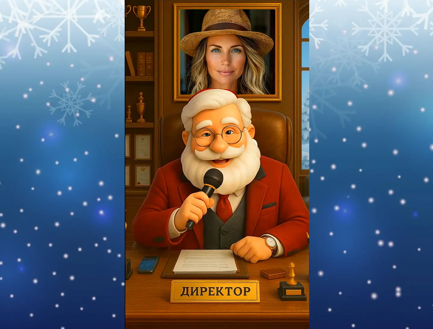 Прикольное поздравление с новым годом женщине директору